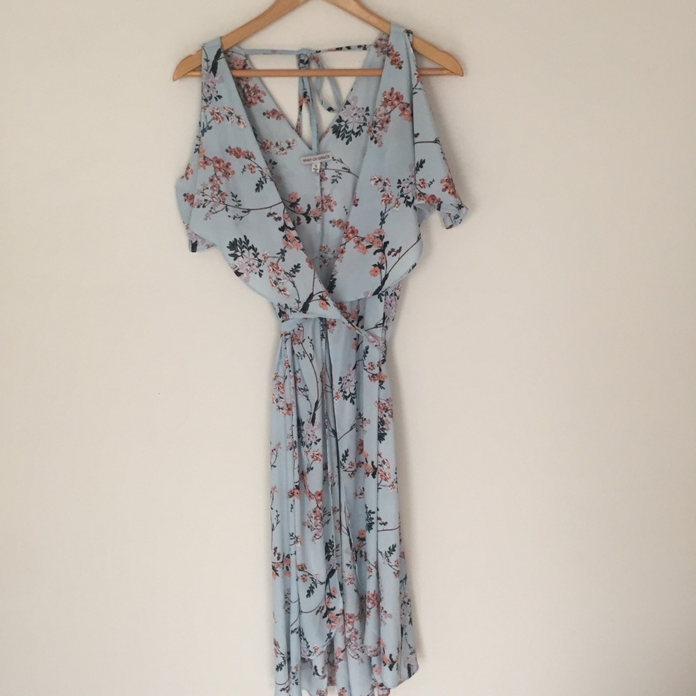 Floral wrap dress